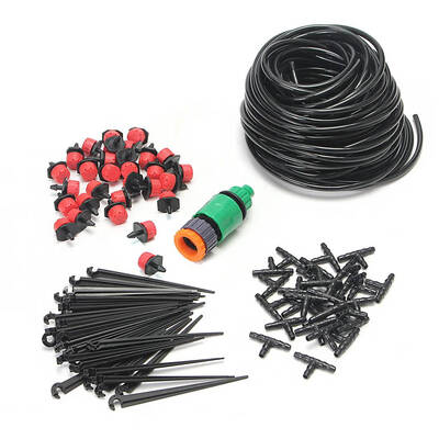 

25m DIY Micro Drip Irrigation System Plant Self Garden Watering Hose Drippers Set Faucet Accessories