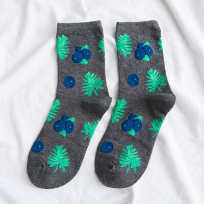 

New Style Fashion Autumn And Winter Womens Cotton Flamingos Cartoon Fox Socks