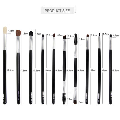 

Toponeto New Arrival 10Pc Mermaid Foundation Eyeshadow Contour Eye Lip Makeup Brushes Set