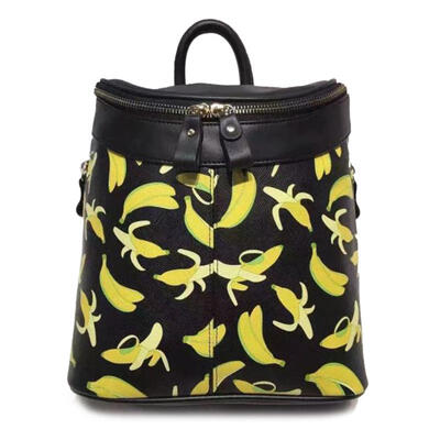 

Womens Casual PU Backpack Slim Priint Bookbag For School Travel