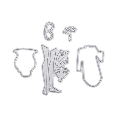 

5pcs Elegant Lady Cutting Dies DIY Stencils Scrapbook Embossing DIY Cards