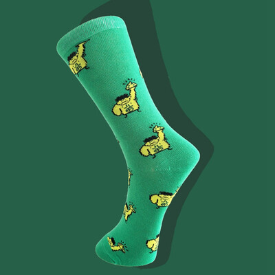

Fashion Avenger Cotton Cartoon Super Hero Women Casual Male Mid Stockings