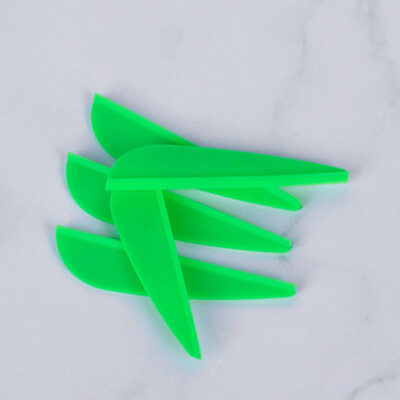 

50Pack 175 Inch Arrow Vanes Rubber Fletching Archery Bow Parts 4 Color Choose