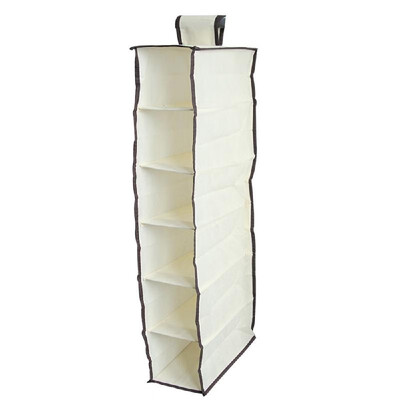 

6 Layers Hanging Garment Bag Clothes Storage Bag Shoes Clothing Organizer