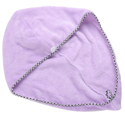 

Gobestart Coral Velvet Hair Turban Quickly Dry Hair Hat Wrapped Towel Bathing Cap