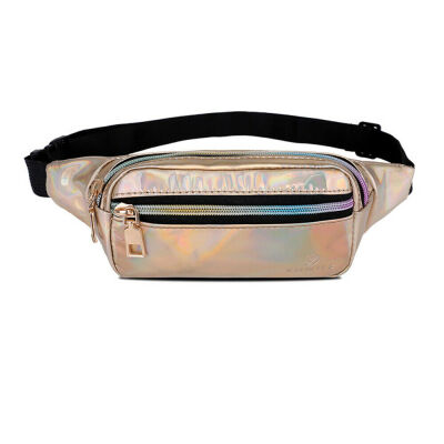 

2019 New Style Solid Zipper Women Waist Bag Fanny Pack Bum Bag Travel Purse Waist Bag Simple Fashion