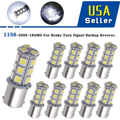 

20x White 1156 18-SMD RV Camper Trailer LED Interior Light Bulbs 1073 1141