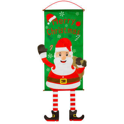 

〖Follure〗Christmas Fabric Hanging Flags Wall Atmosphere Dress Up Home Party Ornament
