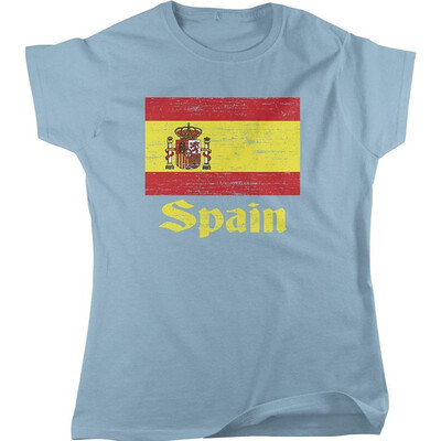 

Flag Of Spain LA Rojigualda Spanish Flag Womens T-Shirt