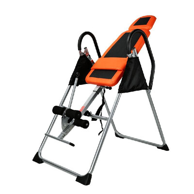 

Foldable Inversion Table Chiropractic Back Pain Relief Therapy Fitness Exercise Heavy Duty 300 Lbs Load-bearing