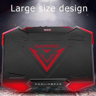 

NUOXI Mute 5 Cooling Fans Dual USB Notebook Cooler for 12-17 inch Laptop