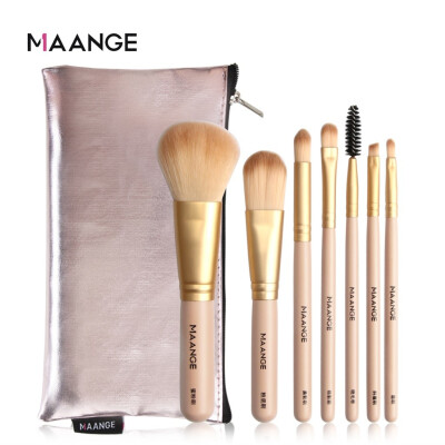 

Toponeto 7 Pcs Nude Makeup Brush Eye Shadow Brush With Brush Bag Set