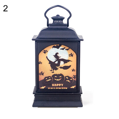 

Creative Witch Pumpkin Print Hanging LED Lantern Light Party Halloween Decor