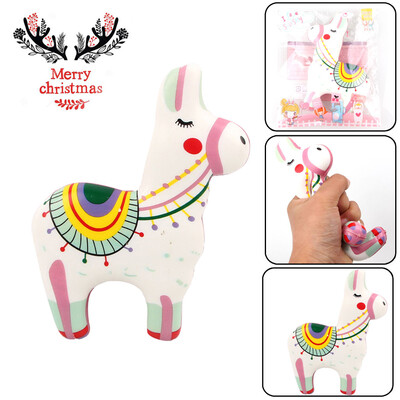 

Gotoamei Christmas Colored Pony Stress Reliever Scented Super Slow Rising Squeeze Toy