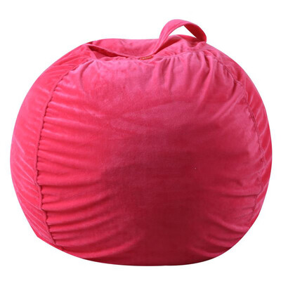 

Kids Stuffed Animal Plush Toy Storage Bean Bag Soft Pouch Stripe Fabric Chair