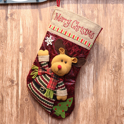 

〖Follure〗Christmas Santa Socks Cute Ornaments Festival Party Xmas Tree Hanging Decoration