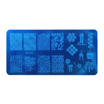 

Nail Stamping Print Plate DIY Nail Art Gel Polish Manicure Template Stencil