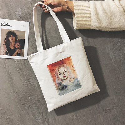 

Tailored Fashion Women Canvas Printing Cartoon Shoulder Bags Messenger Bags Handle Bags