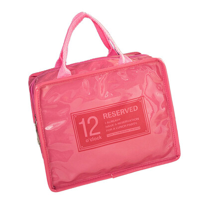

Portable Letter Thermal Insulated Meal Food Tote Pouch Bento Lunch Picnic Bag
