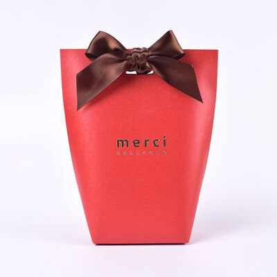 

FUNNYBUNNY Merci Beaucoup Elegant Party Paper Wedding Favour Gift Sweets Boxes Bags