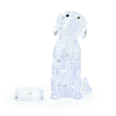 

Tailored 3D Crystal Puzzle Cute Dog Model DIY Gadget Blocks Building Toy Gift OR
