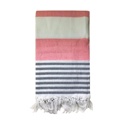 

Toponeto Turkish Cotton Bath Beach Spa Sauna Yoga Fringed Jacquard Towel