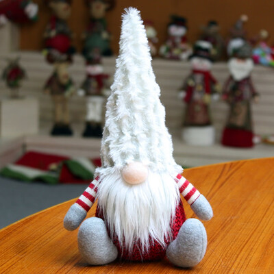 

2020 New Christmas Plush Doll Ornament Faceless Forest Man Xmas Table Decoration Child Kids Gift Decor Toy 15X26Cm