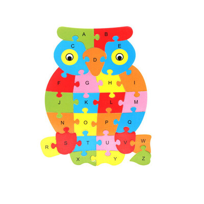 

Gotoamei Kids Baby Wooden Wood Animal Puzzle Numbers Alphabet Learning Educational Toy