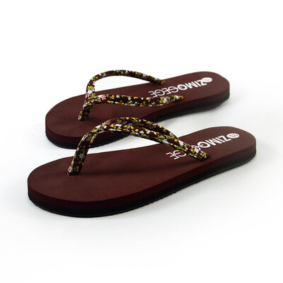 

Rose Women Summer Fashion Floral Sponge Cake Slip-resistant Flip-flops Sandals Shoes