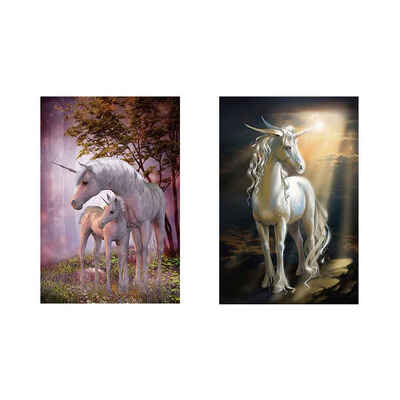 

2Pcs Dream Horse Oil Painting Wall Decorative Canvas Art Pictures No Framed Oil Drawing Posters Home Office Decor