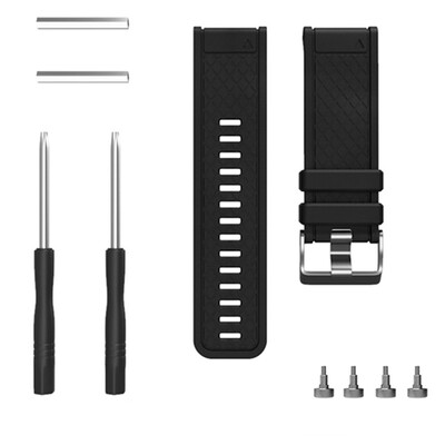 

〖Follure〗For Garmin FenixFenix 2 Band Easy Fit 26mm Width Soft Silicone Watch Strap
