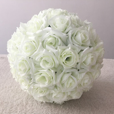 

6 INCH WEDDING ARTIFICIAL ROSE FLOWER BALL HANGING DECORATION CENTERPIECE DECOR