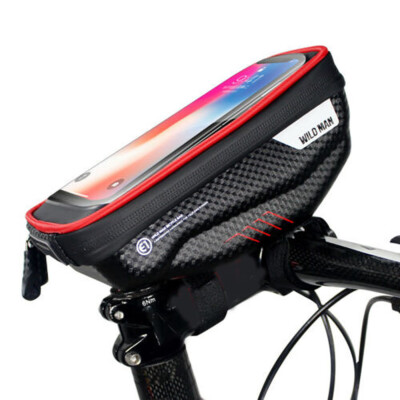 

Waterproof Cycling Bike Bicycle Front Frame Pannier Tube Bag For Mobile Phone