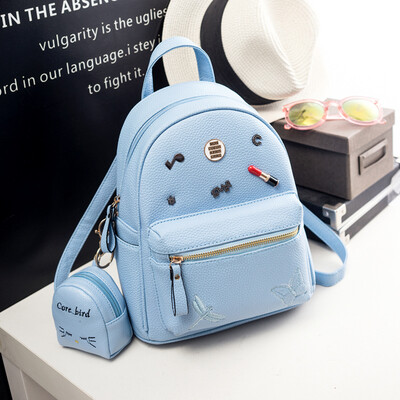 

Shoulder Bag Female Korean Edition Fashion Hundred Sets Mini Clean Backpack Students Backpack Leisure Bag