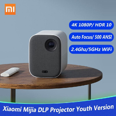 

Xiaomi Mijia DLP Projector Youth Version 1080P 4K Video 500 ANSI Lumens Mount Projection HDR10 24G 5G WiFi 2GB8GB Portable Proje