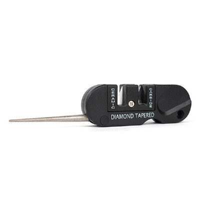 

Portable Pocket Outdoor Multifunctional Three Stages Ceramic Carbide Tungsten Steel Tool Professional Sharpener