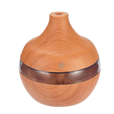 

USB Wood-grain LED Night Lamp Humidifier Mini Ultrasonic Static Air Purifier Aromatherapy Machine
