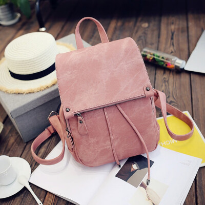 

Tailored Women Soft Leather Casual Small Packet Preppy Style Rucksacks Backpacks Bags