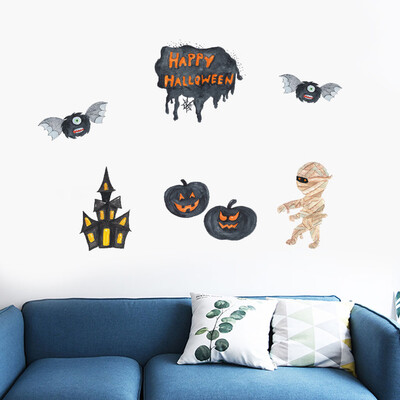 

〖Follure〗Cute Halloween Mummy PVC Sticker Wall Sticker Wallpaper Living Room Decoration