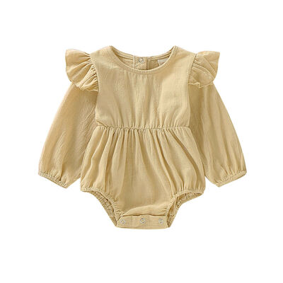

Newborn Toddler Baby Girl Autumn Clothes Ruffle Romper Bodysuit Playsuit Outfits