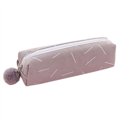 

Toponeto Simple Creative Canvas Zipper Pencil Case Student Pencil Bag Pencil Case