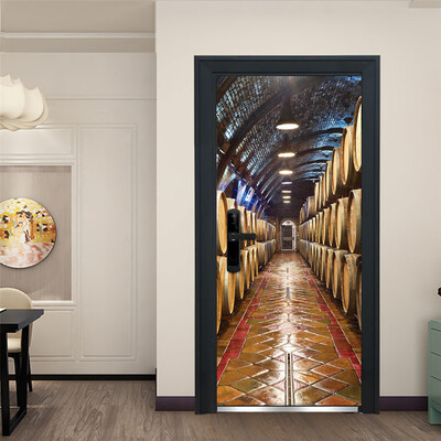 

〖Follure〗Door Sticker Decorative Painting Bedroom Living Room TV Wall Decoration