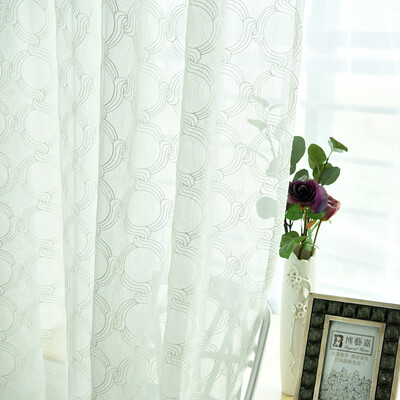 

Gobestart Leaves Sheer Curtain Tulle Window Treatment Voile Drape Valance 1 Panel Fabric