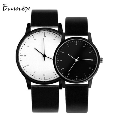 

The Tanabata Gift Translation Enmex European&American Fashion Watch Simple Aesthetics Simple ins Wind Couple Table Pair