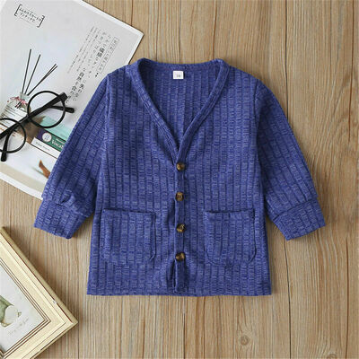 

Newborn Baby Boy Girl Kid Top Jacket Coat Knitted Sweater Clothes 6M-3Y