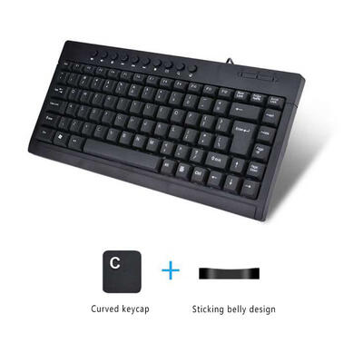 

Universal Thin Lightweight Mini USB Wired Multimedia Keyboard For Desktop Computer Laptop