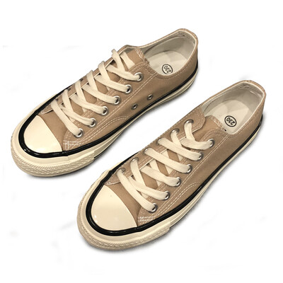 

highheeled canvas shoes female students Korean original wind ulzzang Joker shoes female 2018 new ins