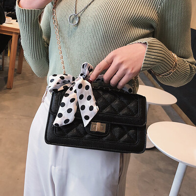 

Advanced sense bag foreign small fragrance rhombic chain bag texture Messenger bag female bag new 2019 scarf bag
