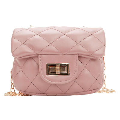 

Girls PU Leather Geometry Diamond Kids Messenger Shoulder Bags Small Bags