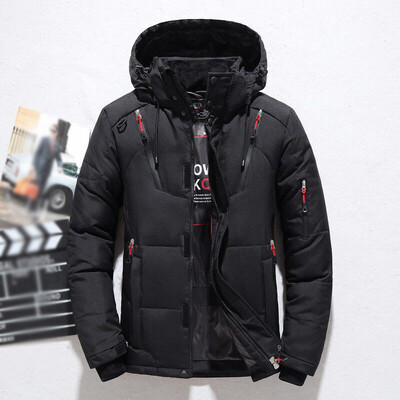 

2019 Men Winter Hooded Zipper Duck Down Warm Parka Jacket Coat Outwear Plus Size